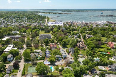 The condo is on the famed Bellevue Avenue, across