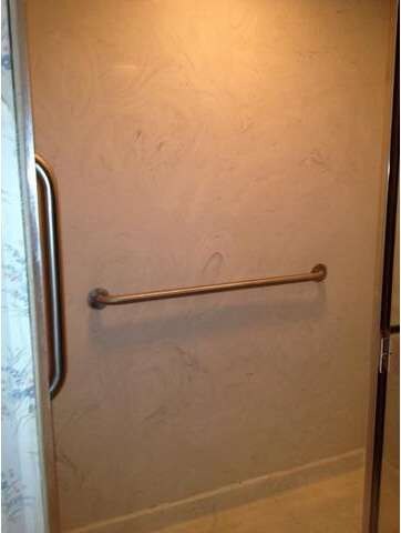 walk-in shower in master