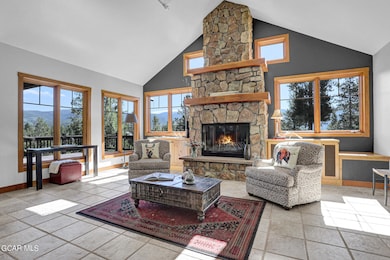 Wood burning fireplace!
