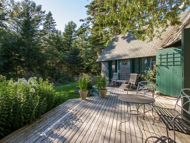 Expansive deck on the water side,...