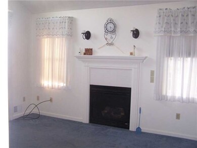 Living Room. gas fireplace