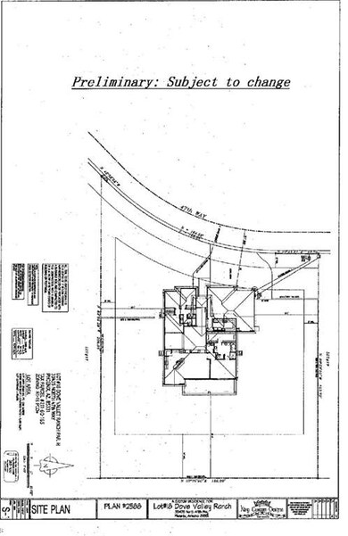 Preliminary Plot for Lot 18