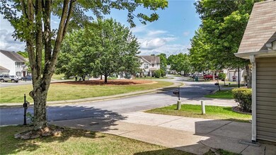 View of grassy yard featuring a residential view