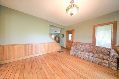Living room with original wood flooring
