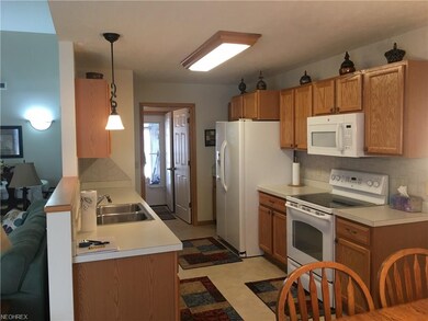 Large kitchen to dinette open to the vaulted famil