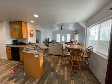 View of Open Kitchen/dining/living area