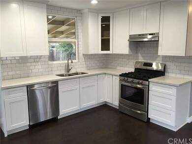 Stylish new quartz countertops with a subway tile 