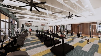 A state-of-the-art Fitness Center is also going to be included in Southern Harmony. Here is an artist’s rendering of the Fitness Center.