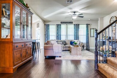 View from entry looking at the living room