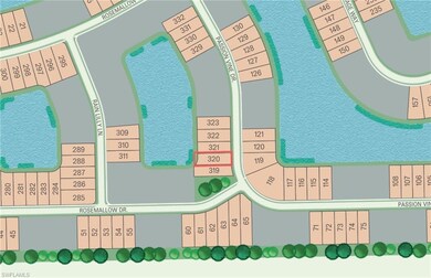 Map showing location of lot 320
