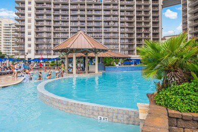 View of pool with a gazebo