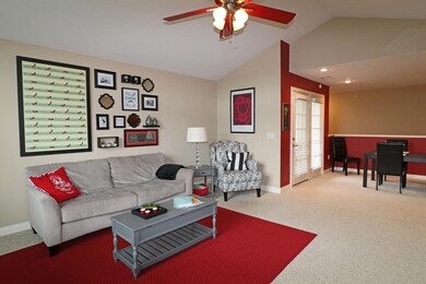 Great Room towards doors to balcony