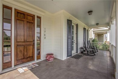 Full length covered front porch