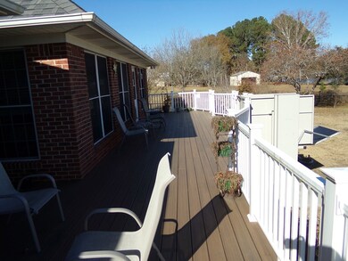 Deck with wheelchair lift