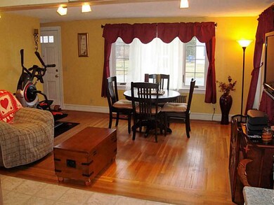 Living Room. Beautiful original hardwood floors
