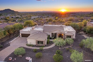 Overhead w/sun setting in distance!
