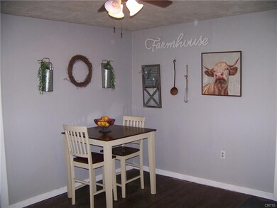 This cute room with new flooring greets you as you