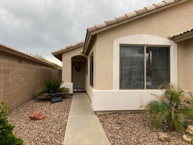 Walk way to front door