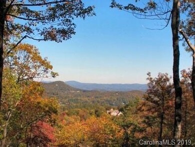 Panoramic long range mountain view with clearing