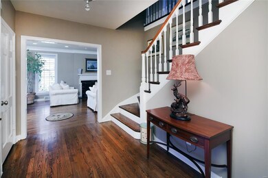 Gracious entry with two coat closets