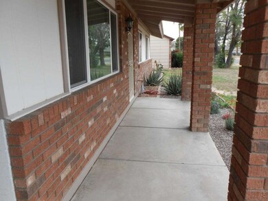 Gracious Covered Front Entry Porch