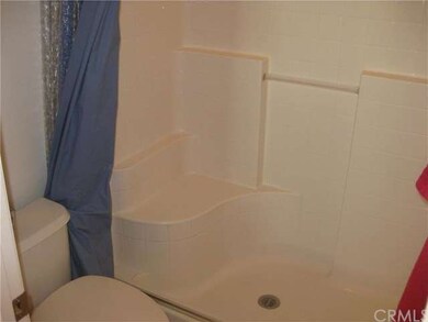 Master shower with seat