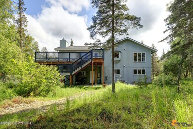 Rear view of home