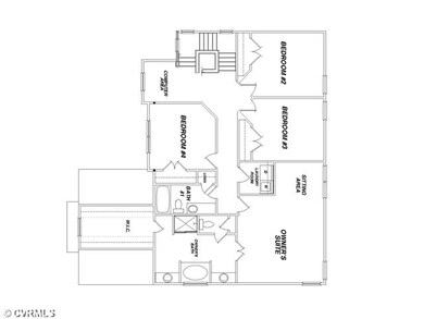 2nd Floor Plan - Second Floor Master Suite is big 