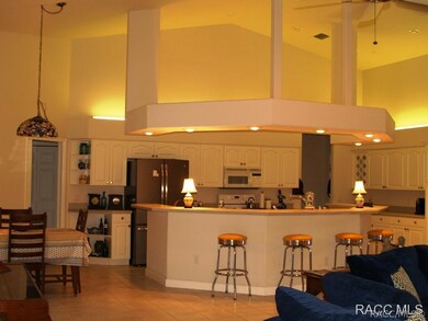 View of kitchen/great room.
