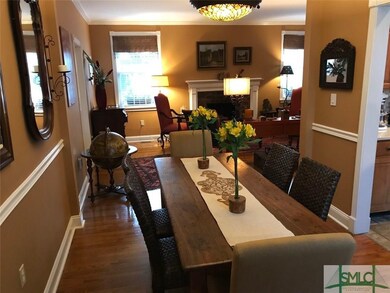 Large dining room in the open concept floorplan.  
