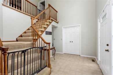 Staircase from front door