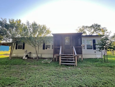 View of front facade with crawl space and a front