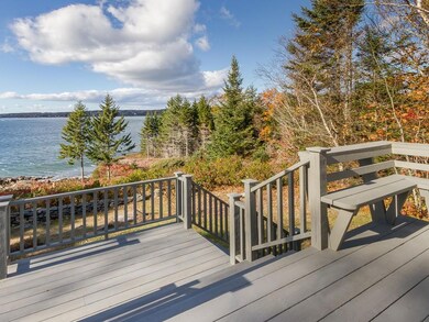 West-facing deck takes in the...