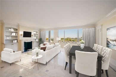 Virtually Staged Living/ Dining Area