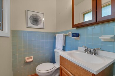 Half bath off of main bedroom