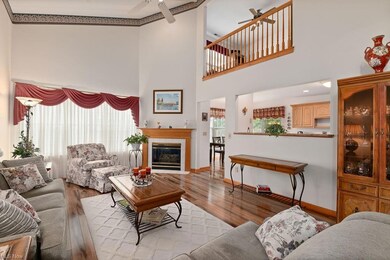 Gas fireplace in living room