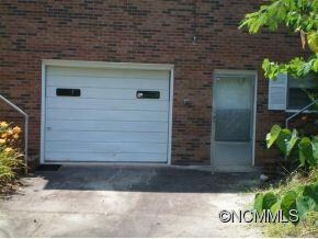 Garage door in basement
