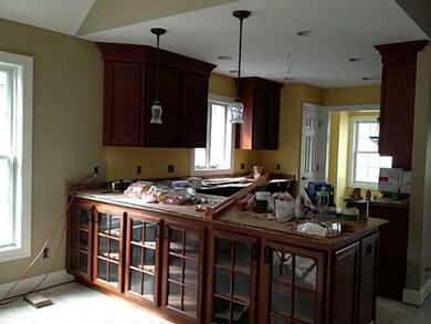 Kitchen cherry kitchen with breakfast nook in fron