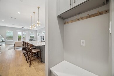 Storage nook right next to the garage entry.