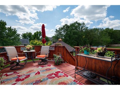 Gorgeous outdoor space starts with this deck off t