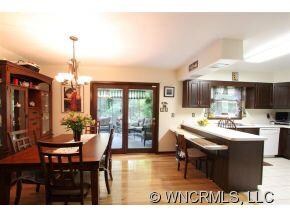Glass doors to sunroom