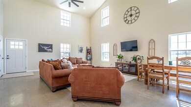 Open concept, high ceiling living area
