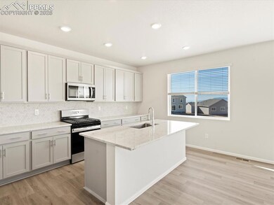Kitchen with visible vents, a sink, light wood-sty