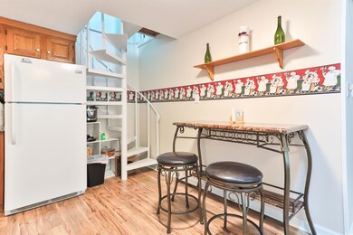 Kitchen featuring light hardwood / wood-style floo