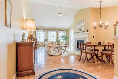 Living/Dining with vaulted ceiling...