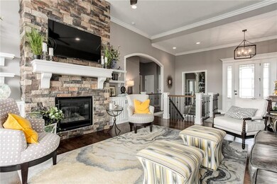 Love this Stone Fireplace!