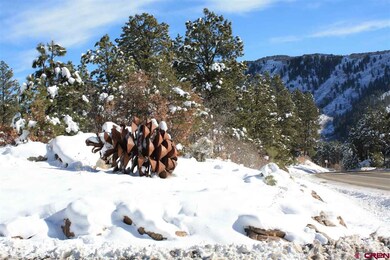 Winter Pine cone entrance