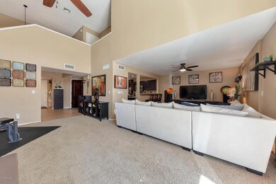 living room and kitchen