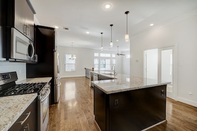 Stainless appliances, lots of cabinets and lots of