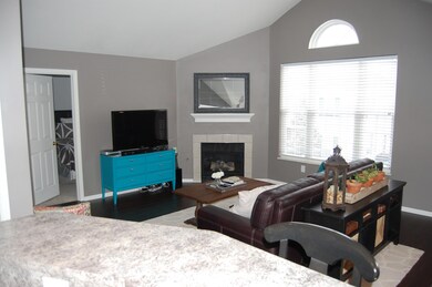 Great room round top with picture window